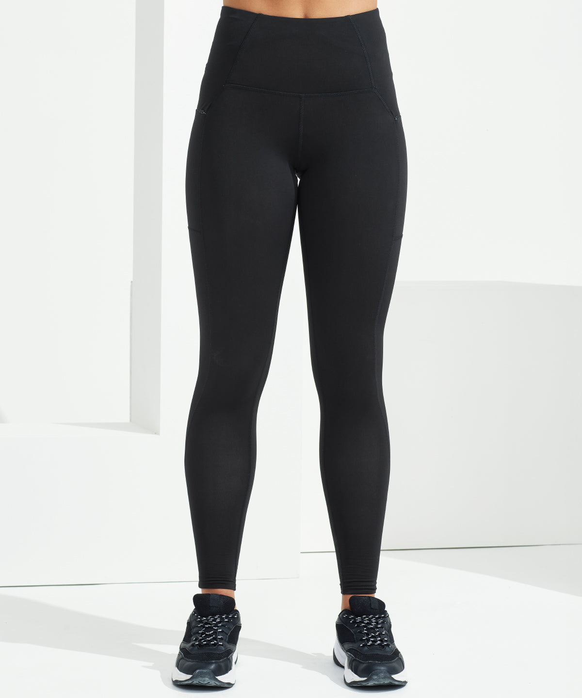 Womens TriDri® Recycled Elements outdoor leggings | black
