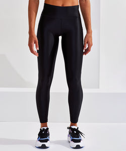 Womens TriDri® high-shine leggings | black