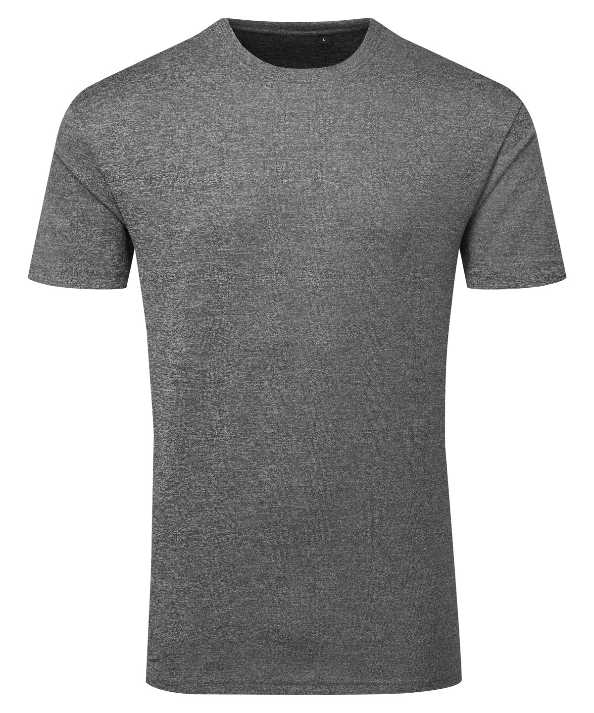 TriDri® Cationic recycled textured tee | black melange