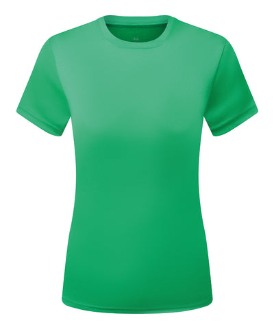 Womens TriDri® cationic recycled textured tee | bright kelly