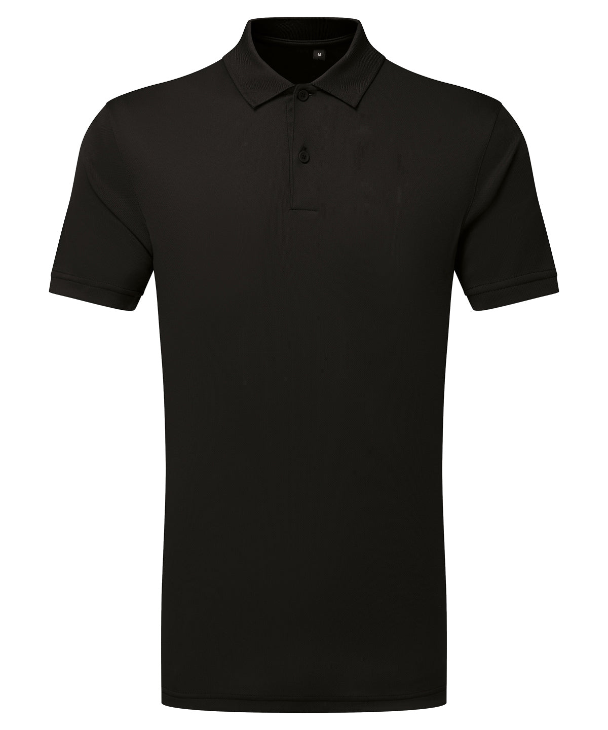 TriDri® textured recycled polo | Black