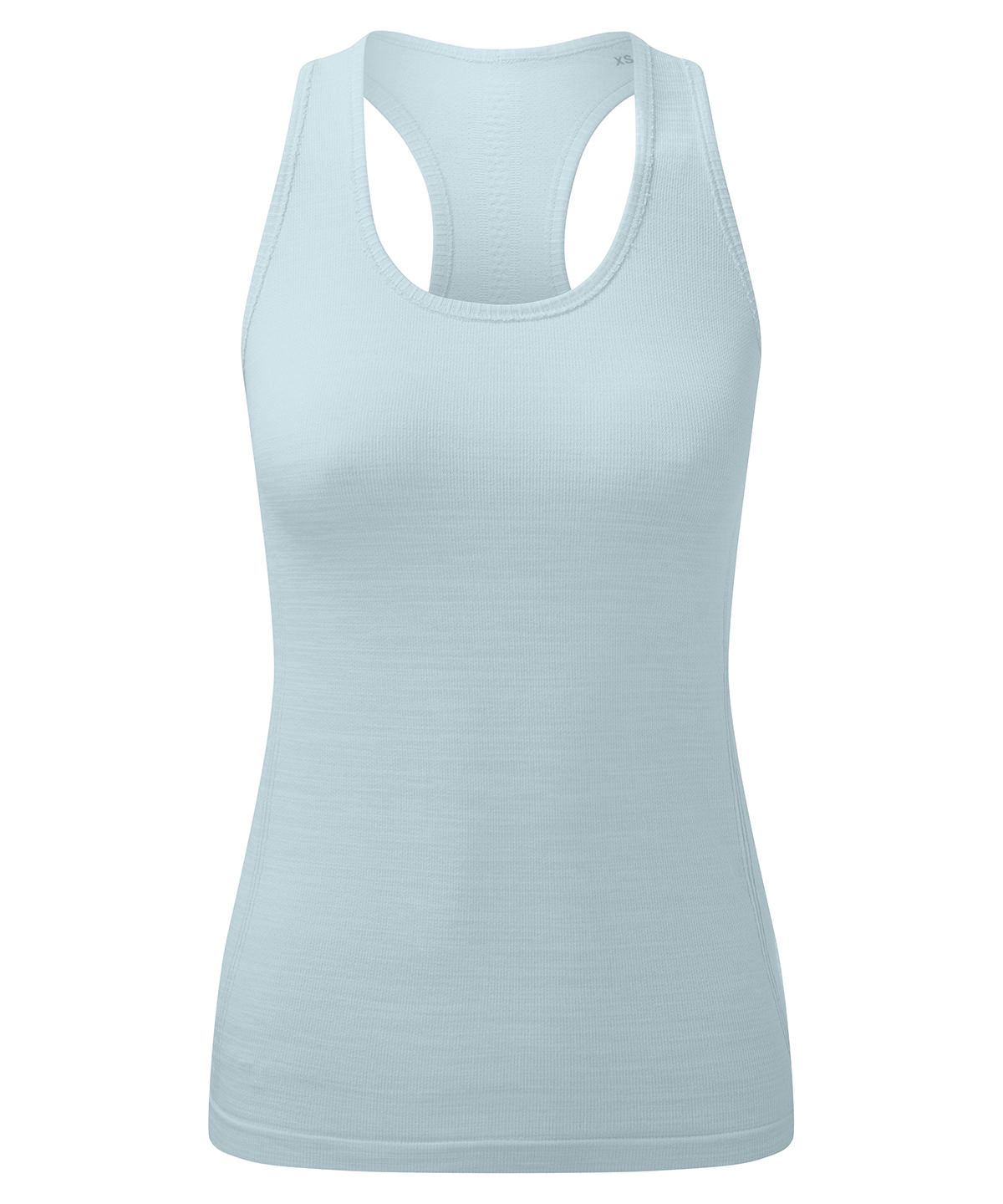Womens TriDri® recycled seamless 3D fit multi-sport flex vest | sky blue melange