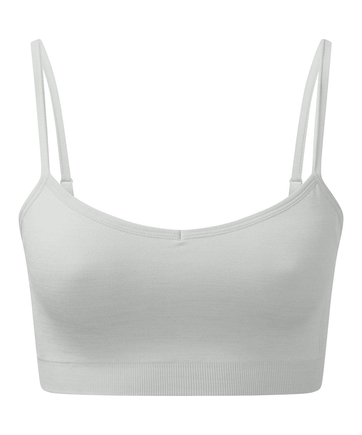 Womens TriDri® recycled seamless 3D fit multi-sport flex bra | cool grey melange