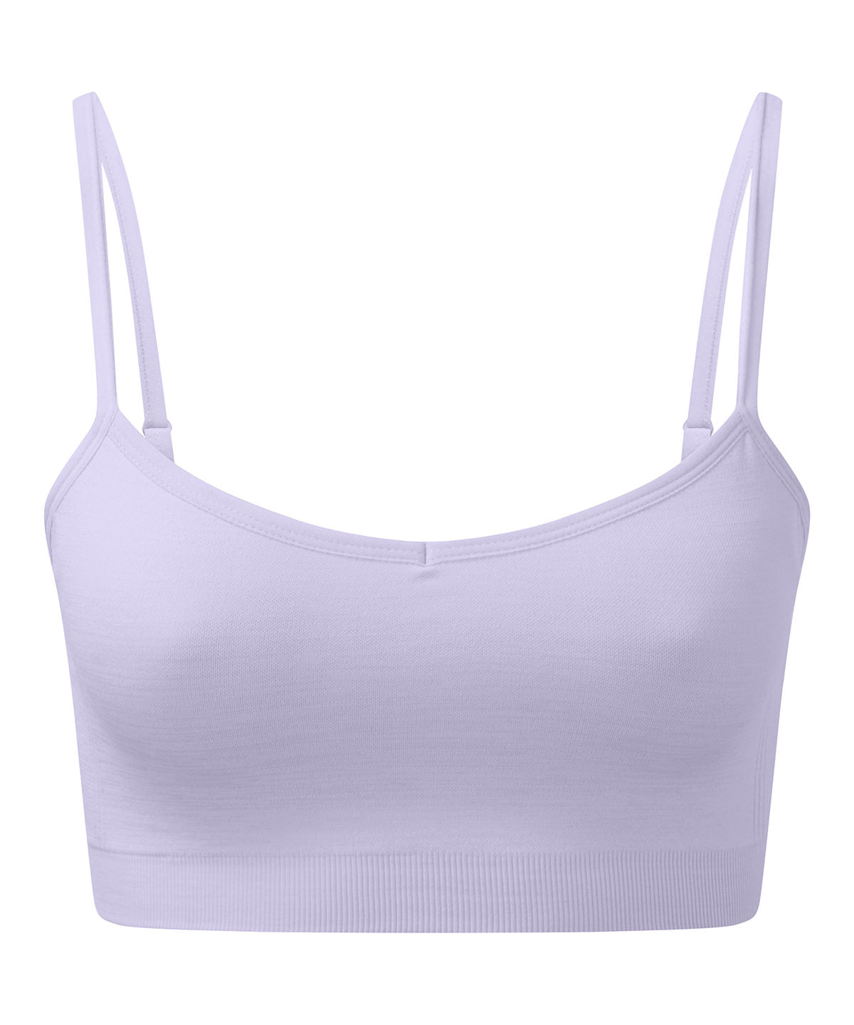 Womens TriDri® recycled seamless 3D fit multi-sport flex bra | lilac melange