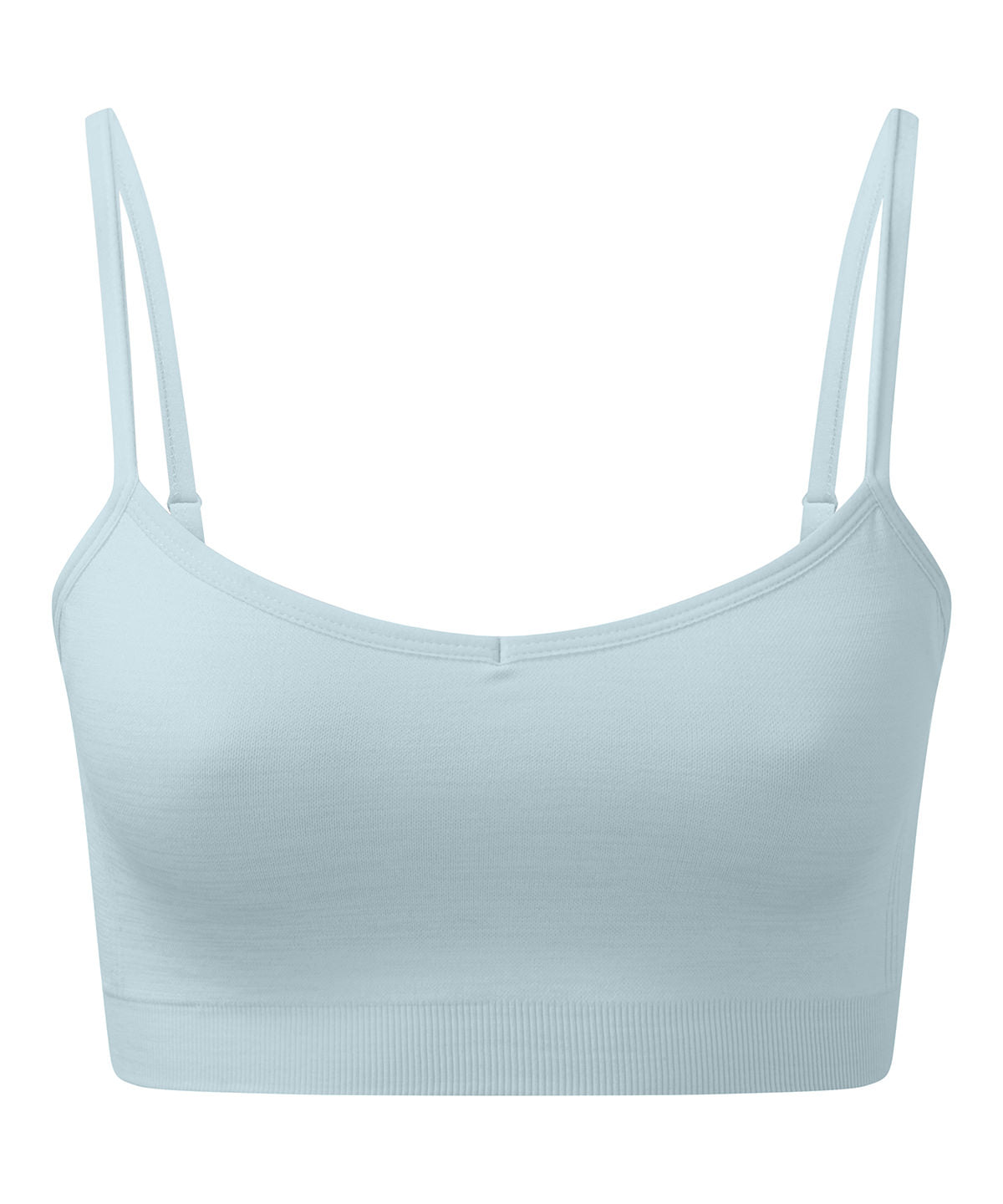 Womens TriDri® recycled seamless 3D fit multi-sport flex bra | sky blue melange