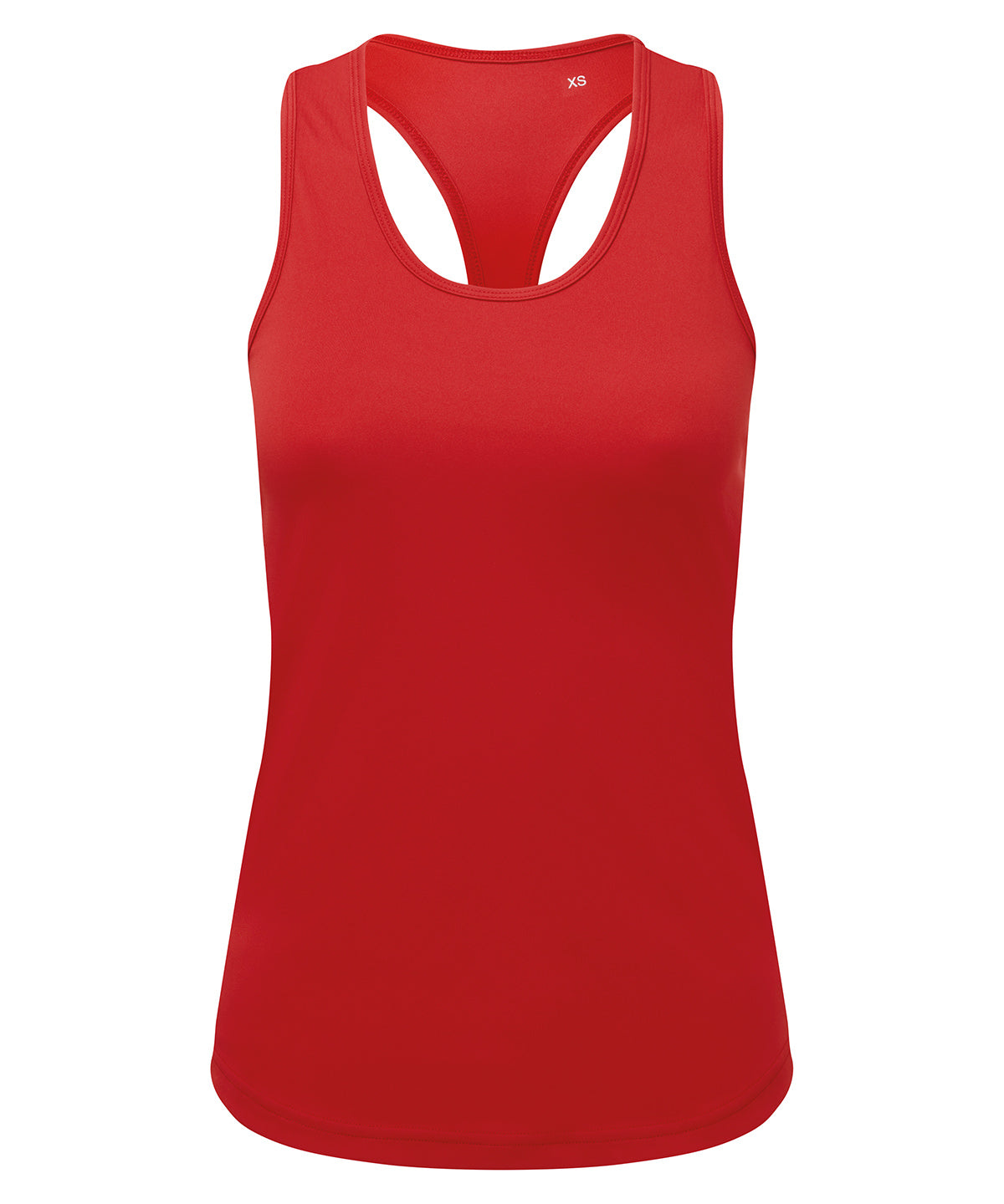 Womens TriDri® recycled performance slim racerback vest | fire red