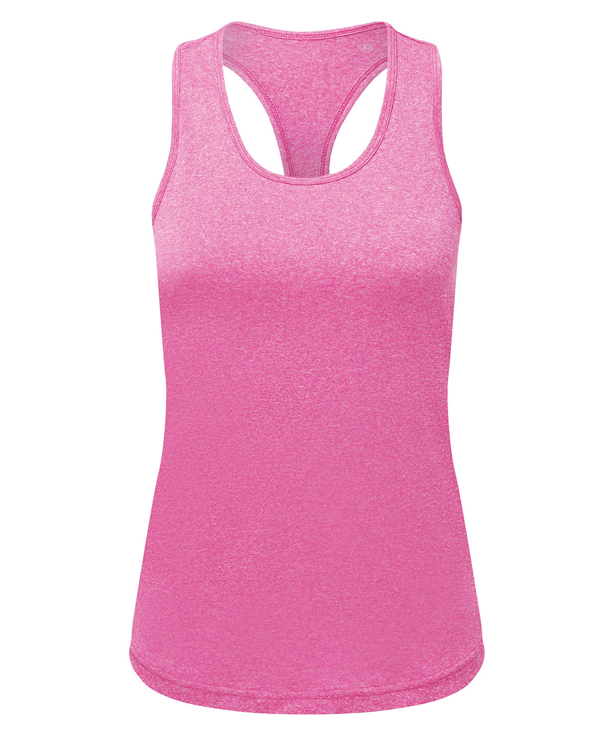 Womens TriDri® recycled performance slim racerback vest | pink melange