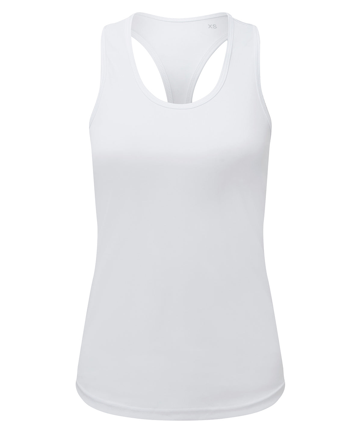 Womens TriDri® recycled performance slim racerback vest | white