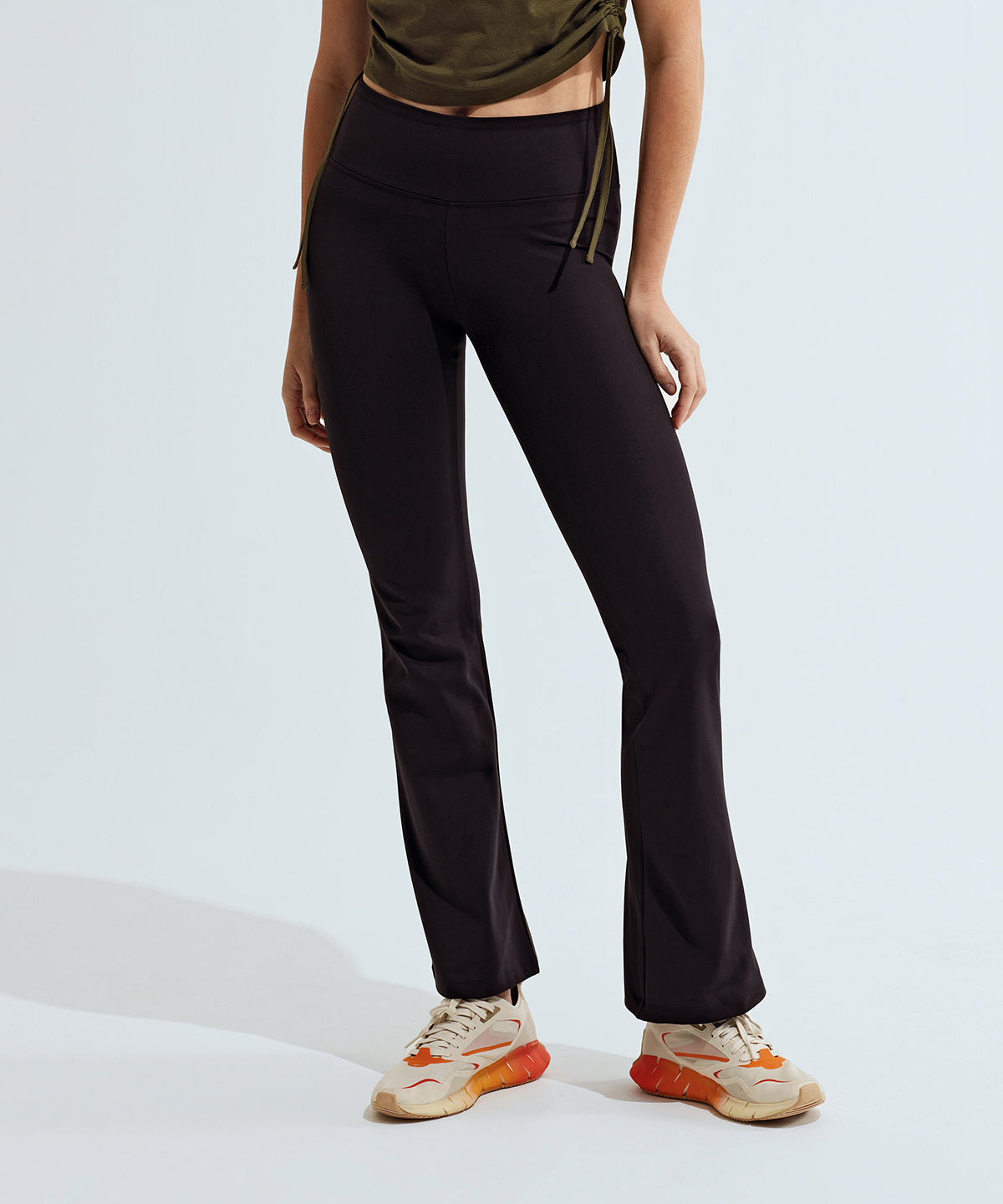 Womens TriDri® recycled flare leggings | black