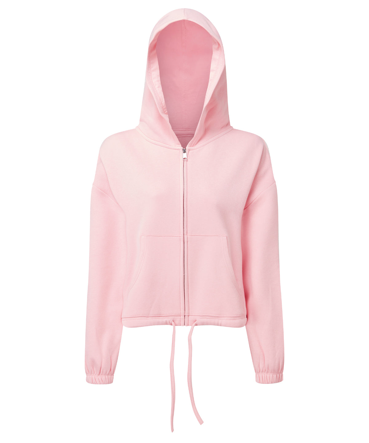 Womens TriDri® recycled drawstring full-zip hoodie | light pink