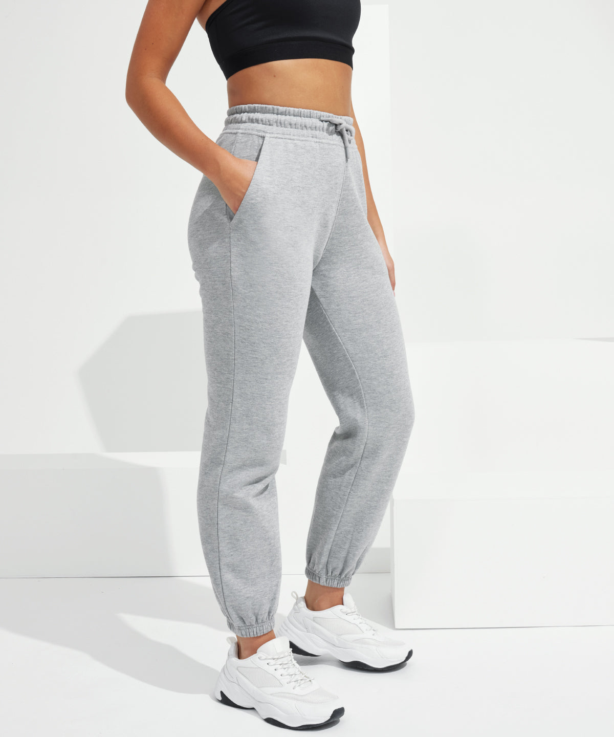 TriDri® Unisex recycled joggers | heather grey