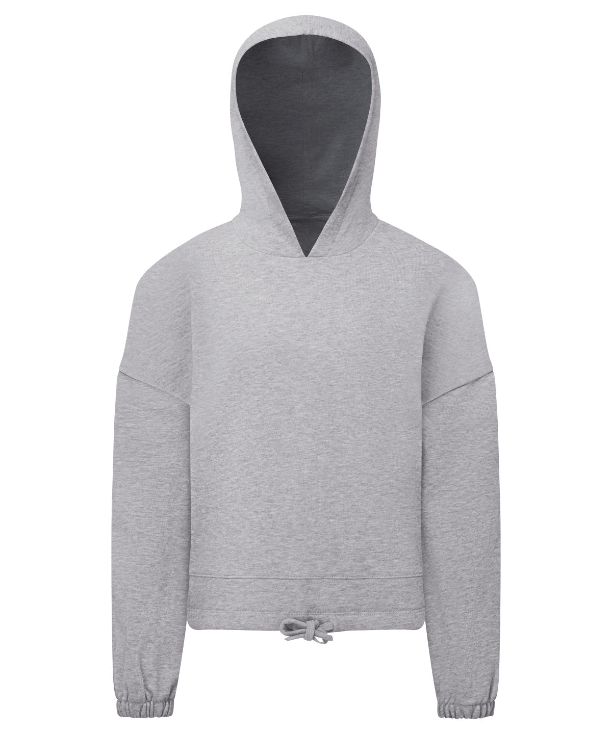 Kids TriDri® recycled cropped oversize hoodie | heather grey