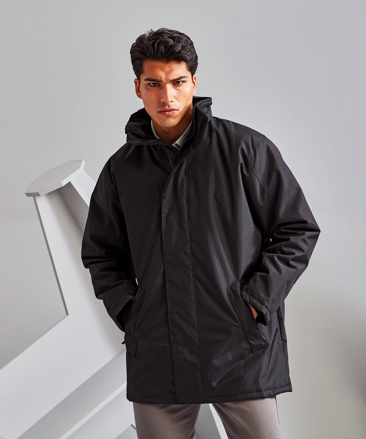 Parka jacket | black