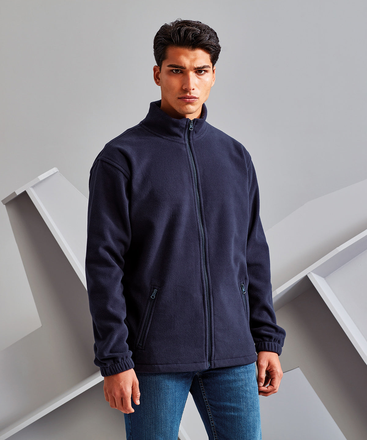 Full-zip fleece | black