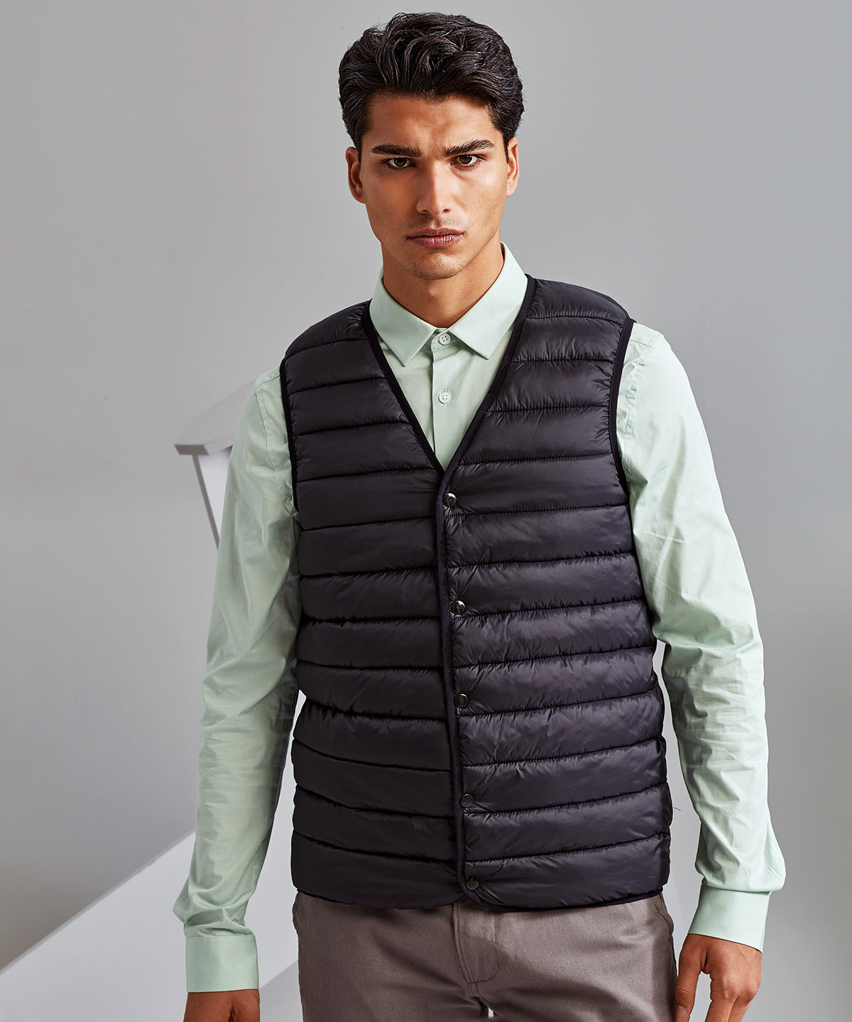 Padded gilet vest | black