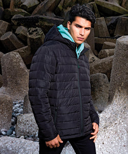 Delmont recycled padded jacket | black