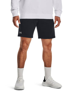 UA Rival fleece shorts | black/white