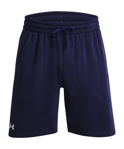 UA Rival fleece shorts | midnight navy/white