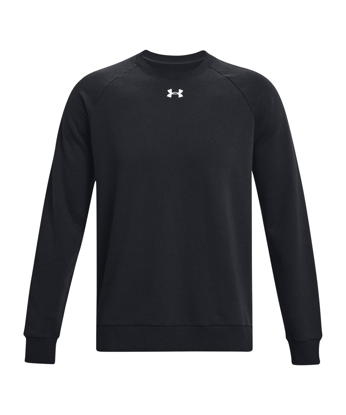 UA Rival fleece crew | black/white