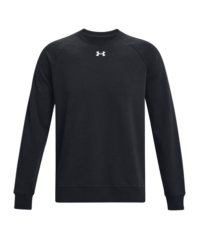 UA Rival fleece crew | black/white