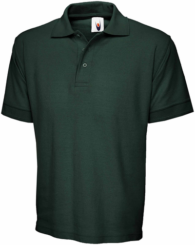 Heavyweight Cotton Poloshirt | Bottle Green