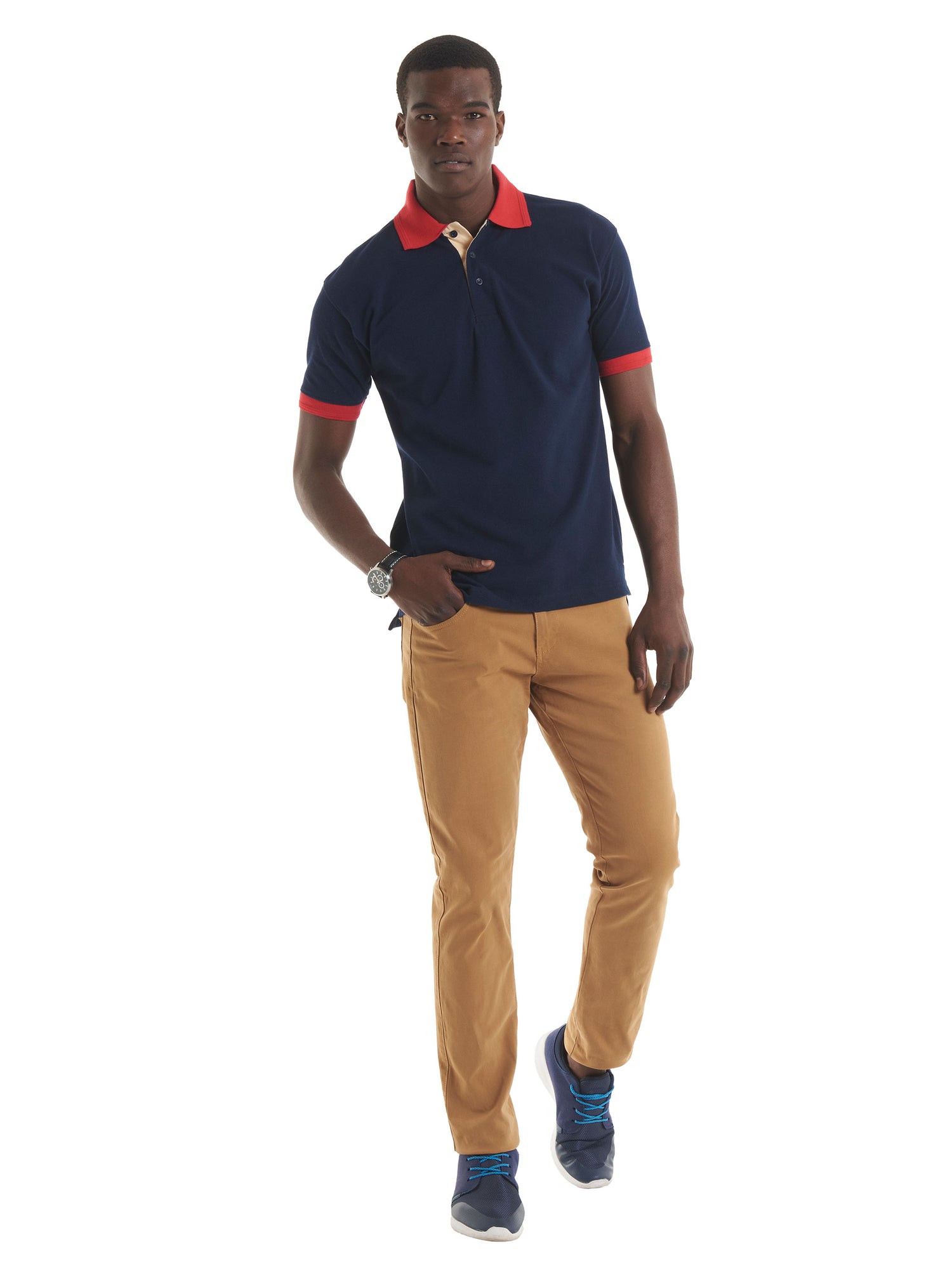 Contrast Poloshirt | White