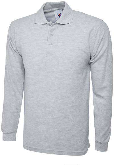 Longsleeve Classic Poloshirt | Heather Grey