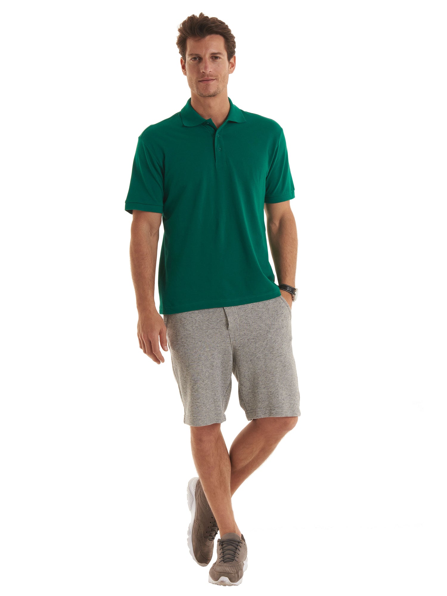 Mens Active Cotton Poloshirt | Black