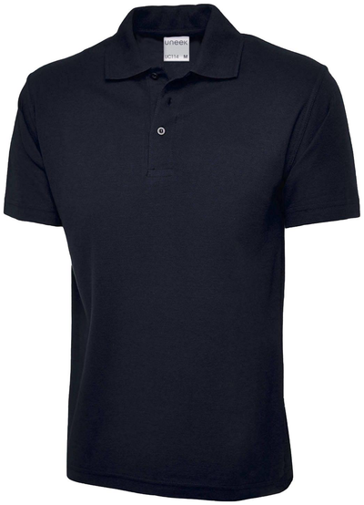 Mens Active Cotton Poloshirt | Navy