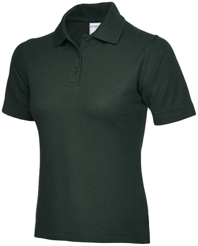 Ladies Active Cotton Poloshirt | Bottle Green