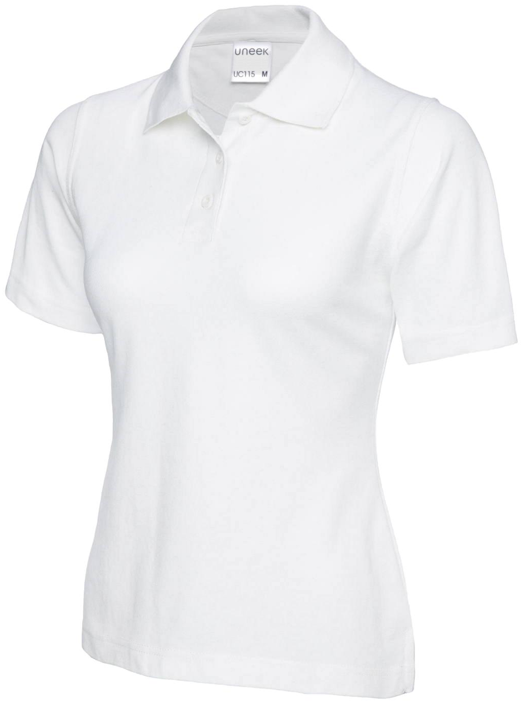 Ladies Active Cotton Poloshirt | White