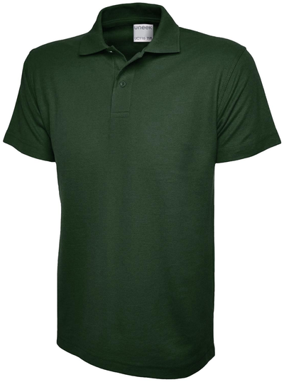 Childrens Active Cotton Poloshirt | Bottle Green