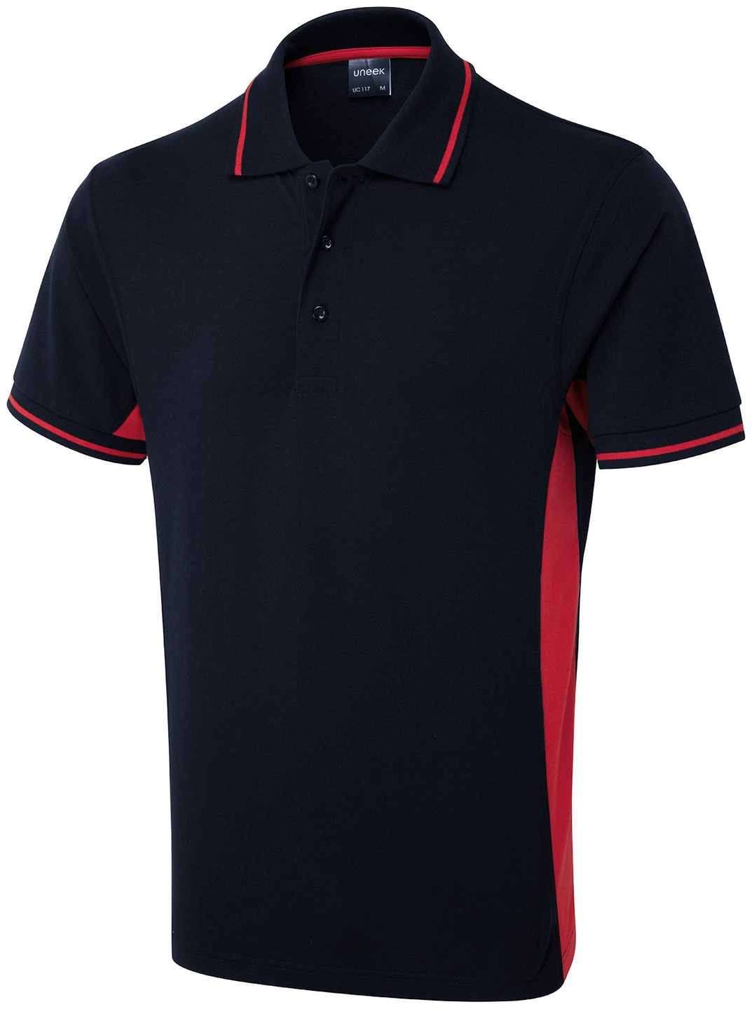 Two Tone Polo Shirt | Navy/Red