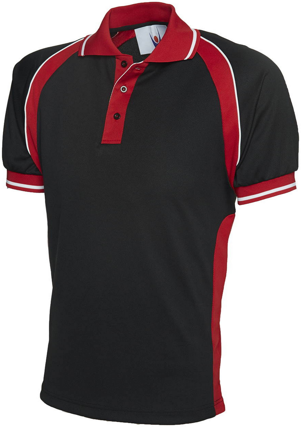 Sports Poloshirt | Black/Red