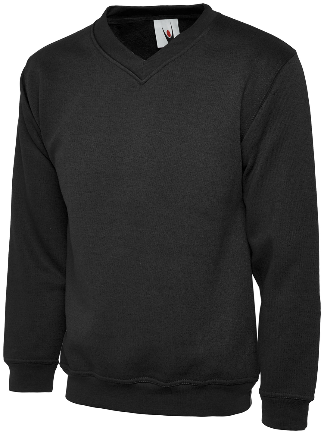 Classic V-Neck Sweatshirt | Black