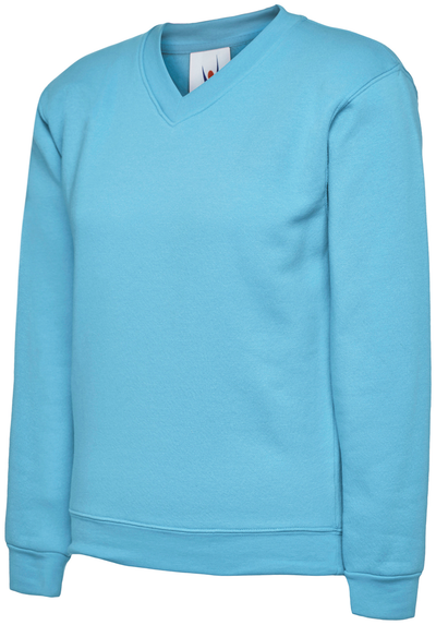 Childrens Classic V-Neck Sweatshirt | Sky