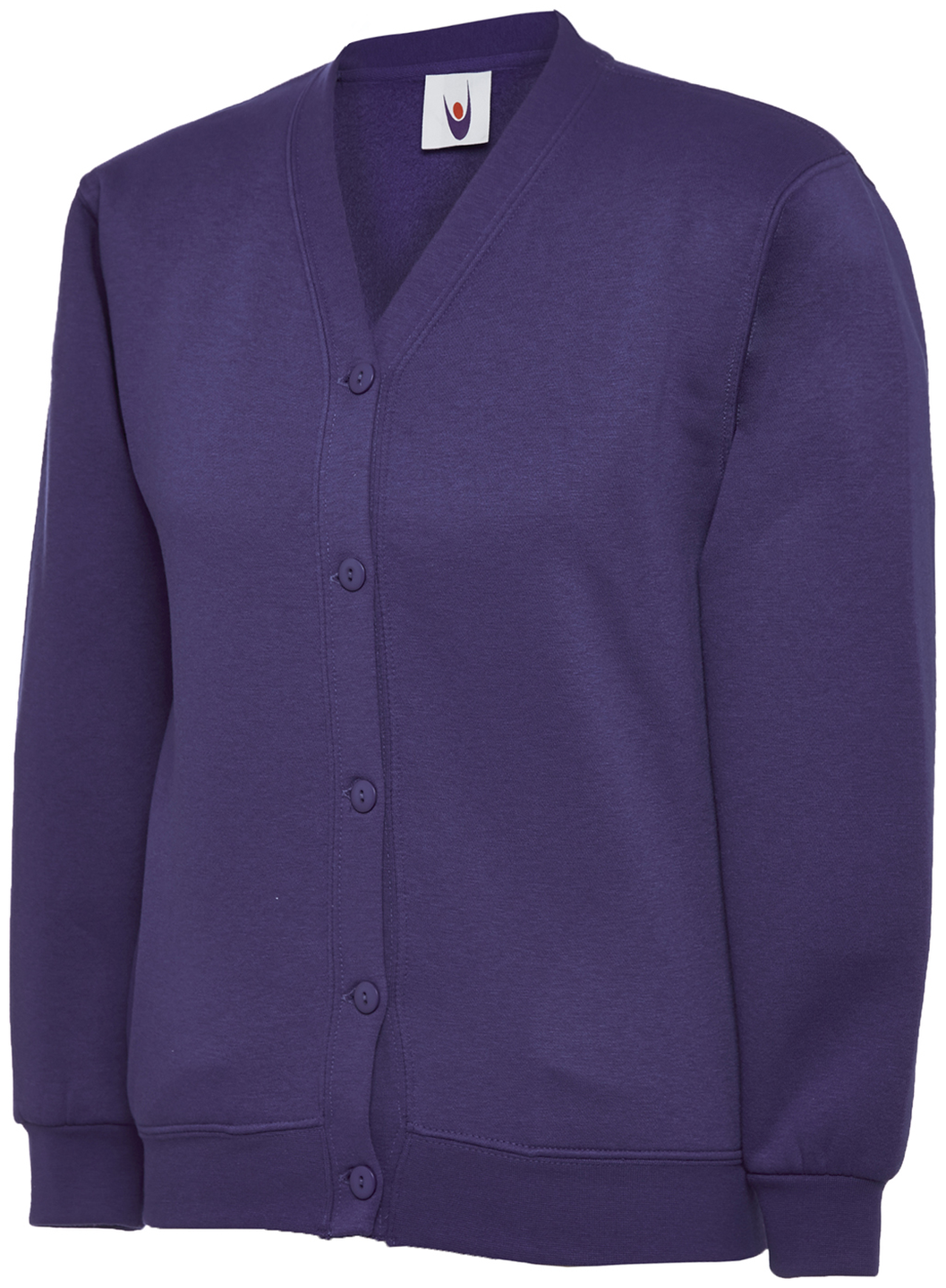 Childrens Classic Cardigan | Purple