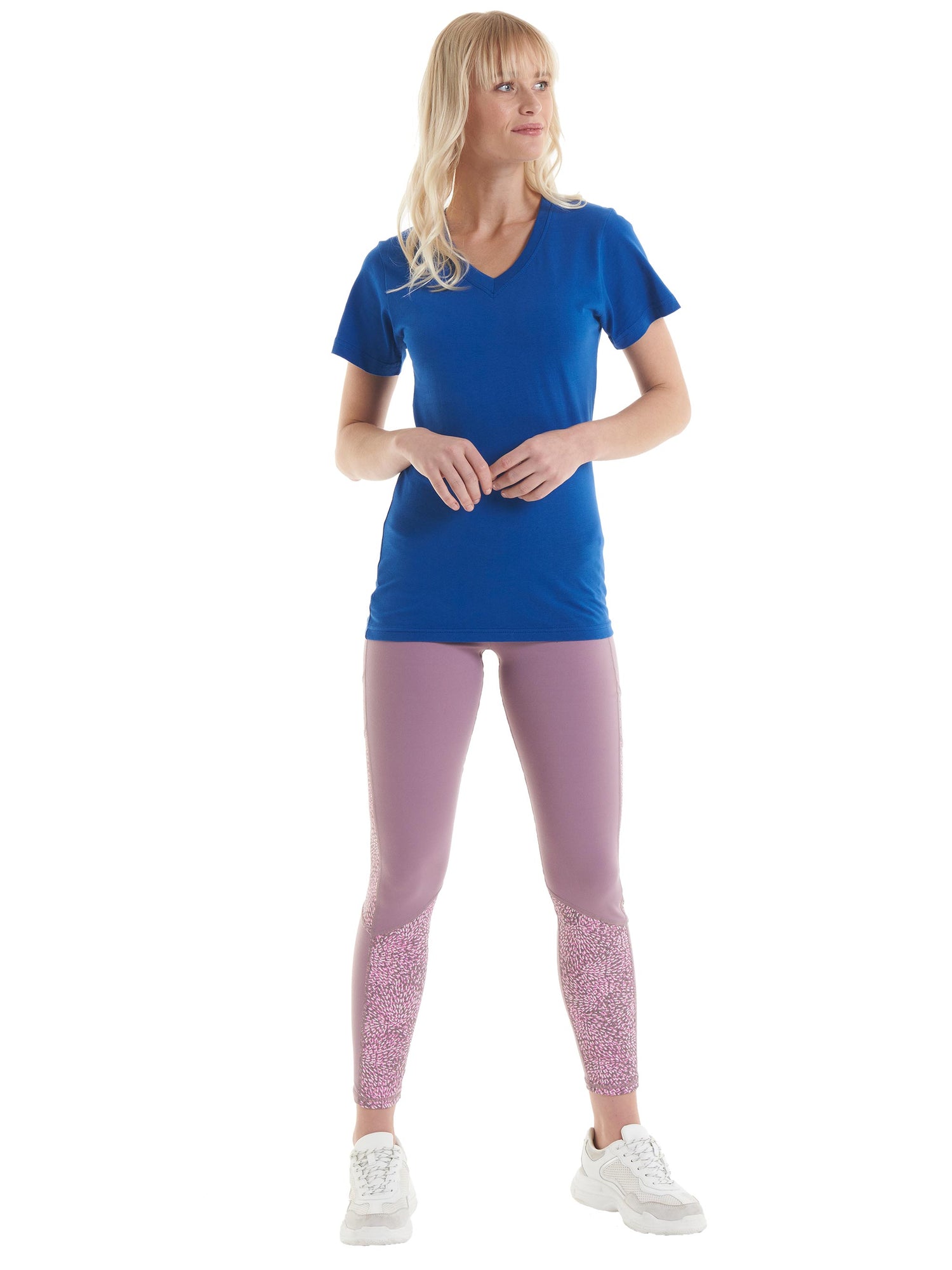 Ladies Classic V-Neck T-Shirt | Navy