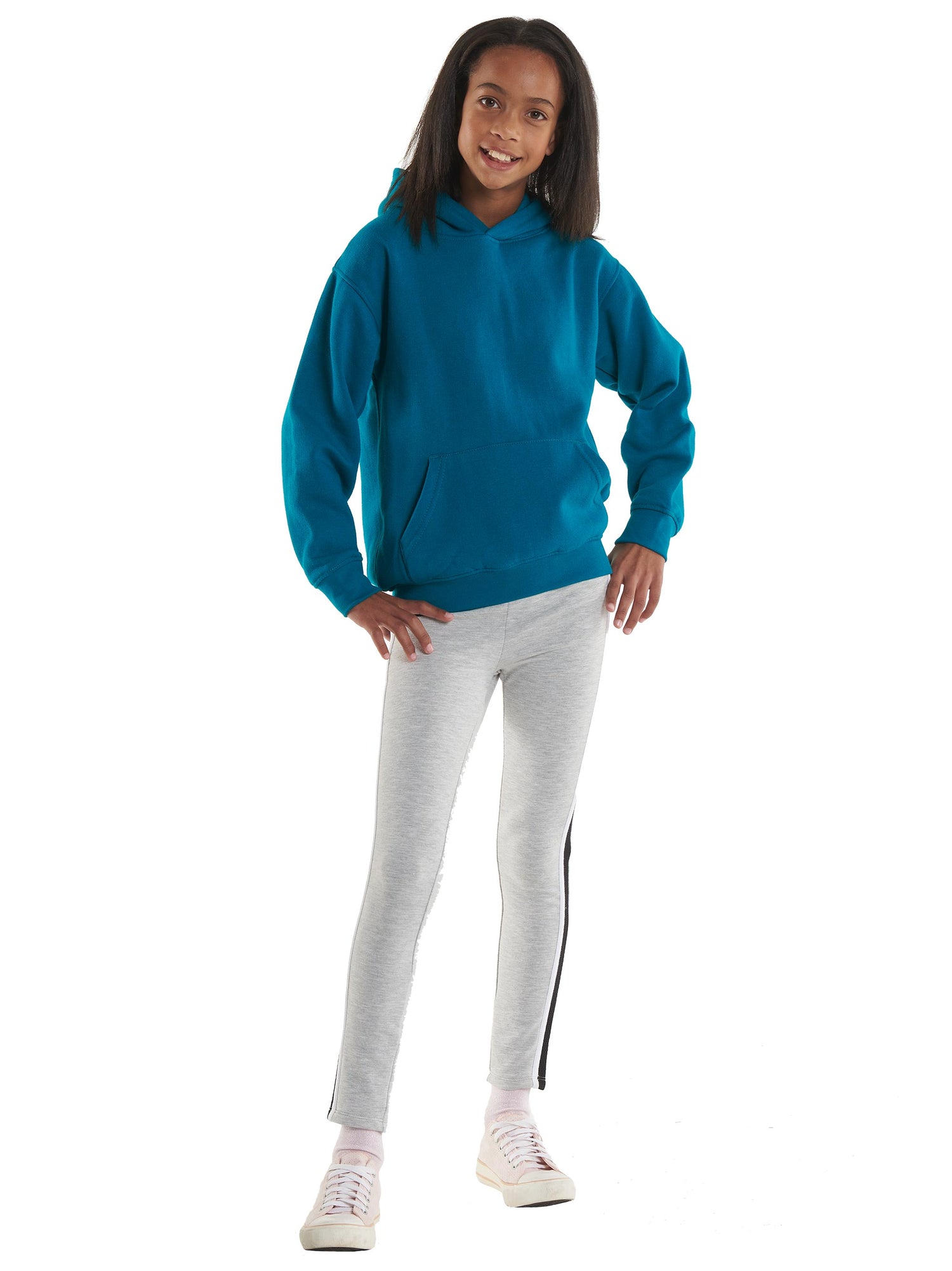 Childrens Classic Hooded Sweatshirt | Bottle Green