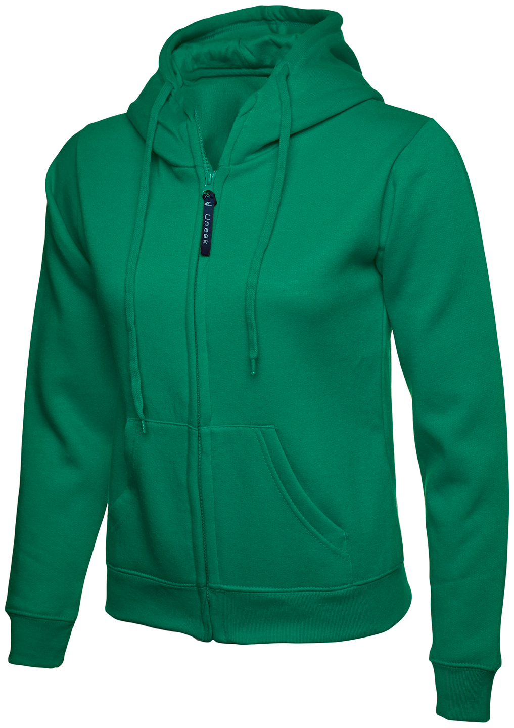 Ladies Classic Full Zip Hooded Sweatshirt | Kelly Green