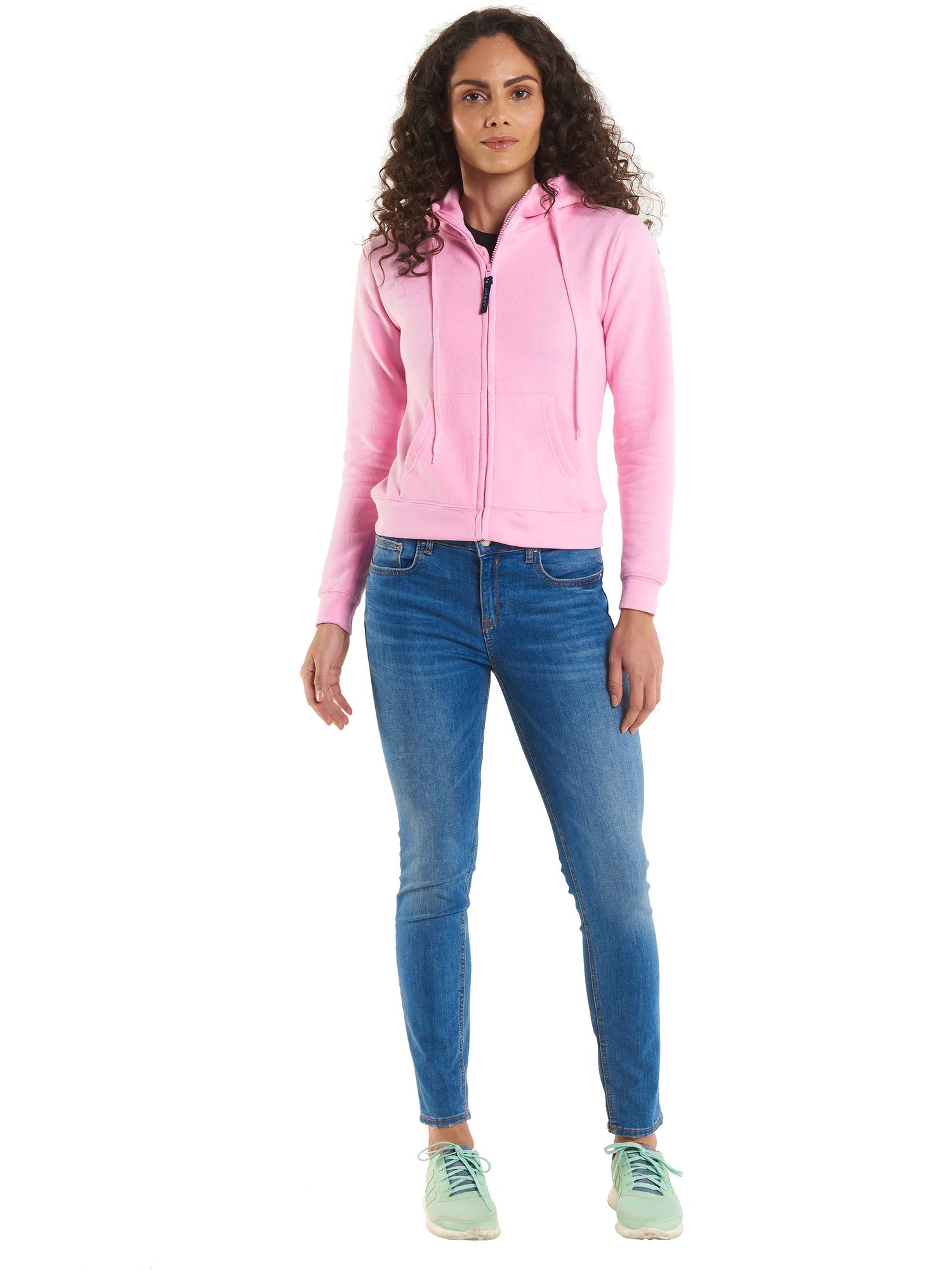 Ladies Classic Full Zip Hooded Sweatshirt | Charcoal