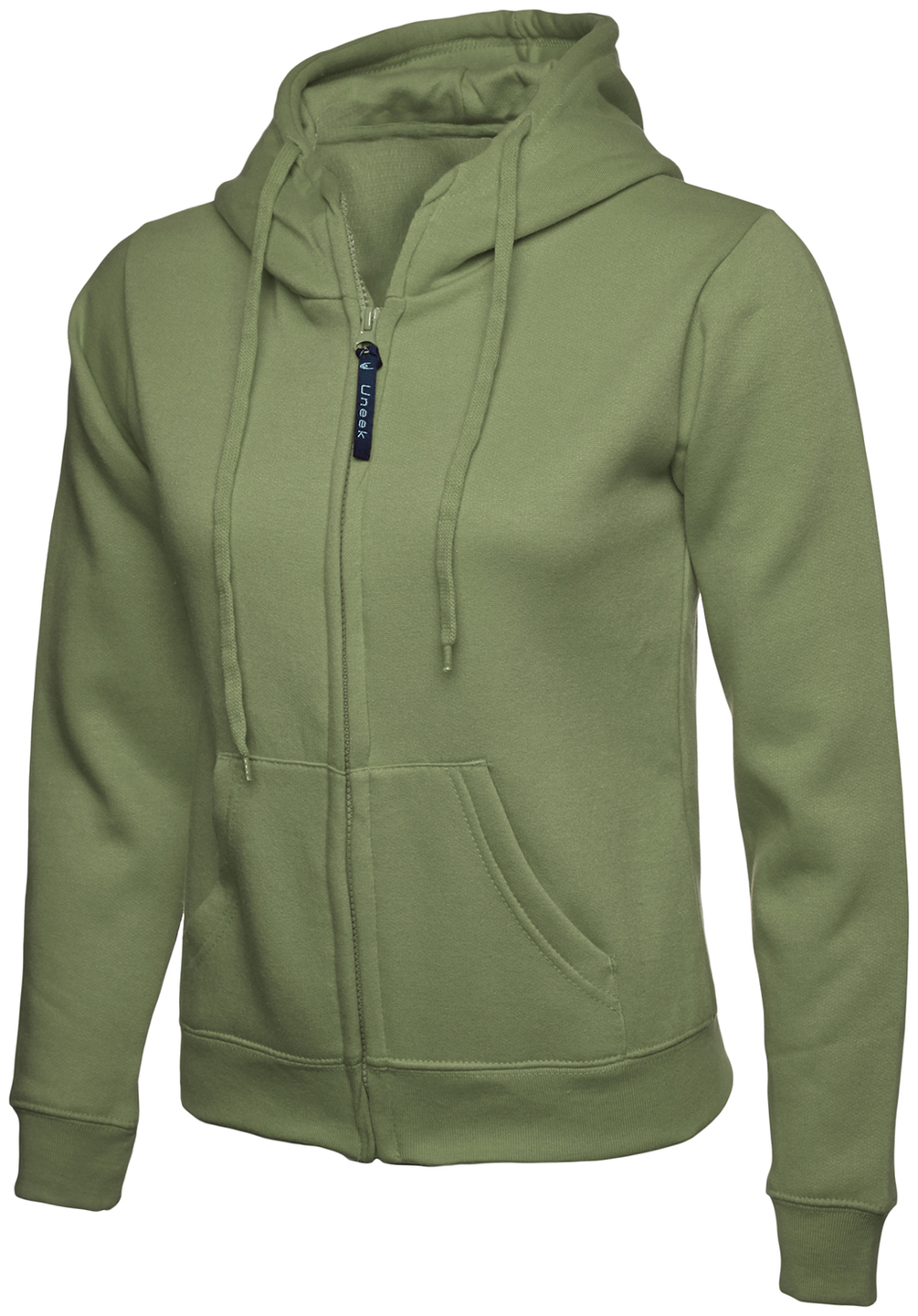 Ladies Classic Full Zip Hooded Sweatshirt | Olive