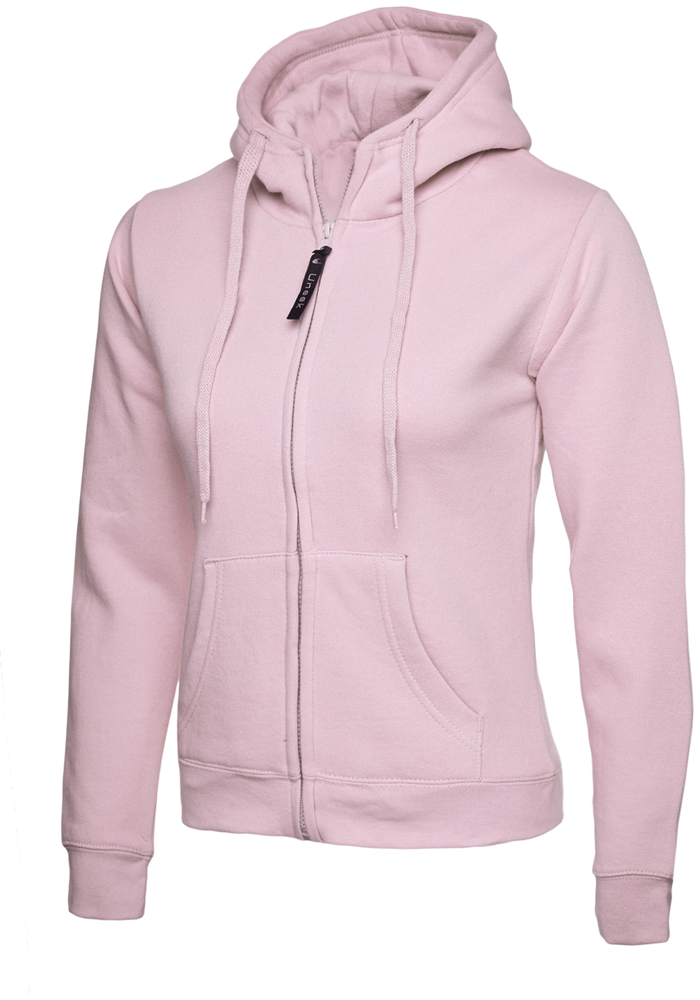 Ladies Classic Full Zip Hooded Sweatshirt | Pink
