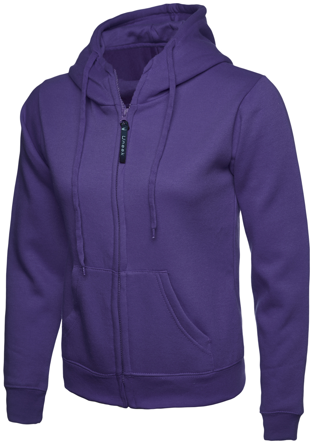 Ladies Classic Full Zip Hooded Sweatshirt | Purple