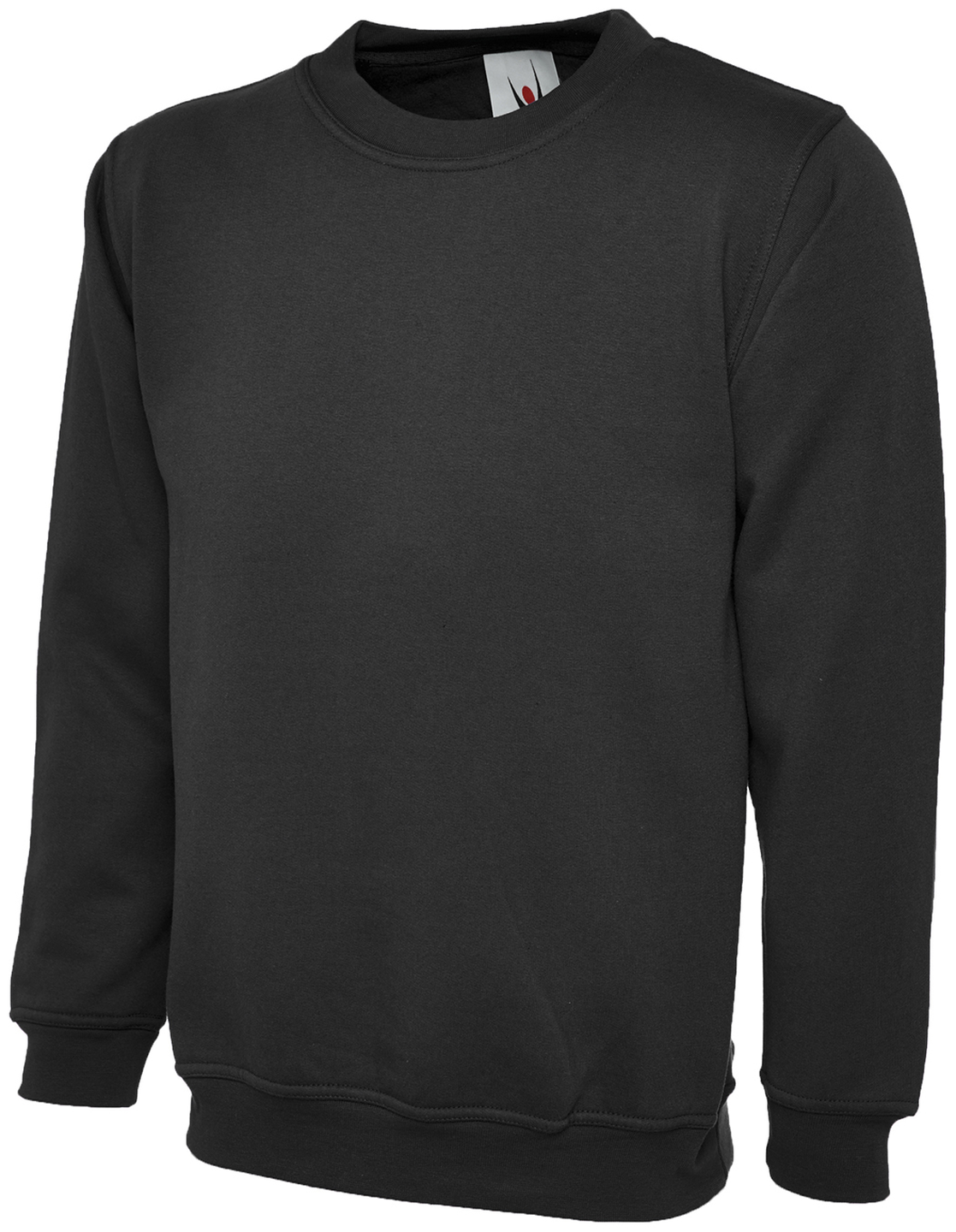 Ladies Deluxe Crew Neck Sweatshirt | Black