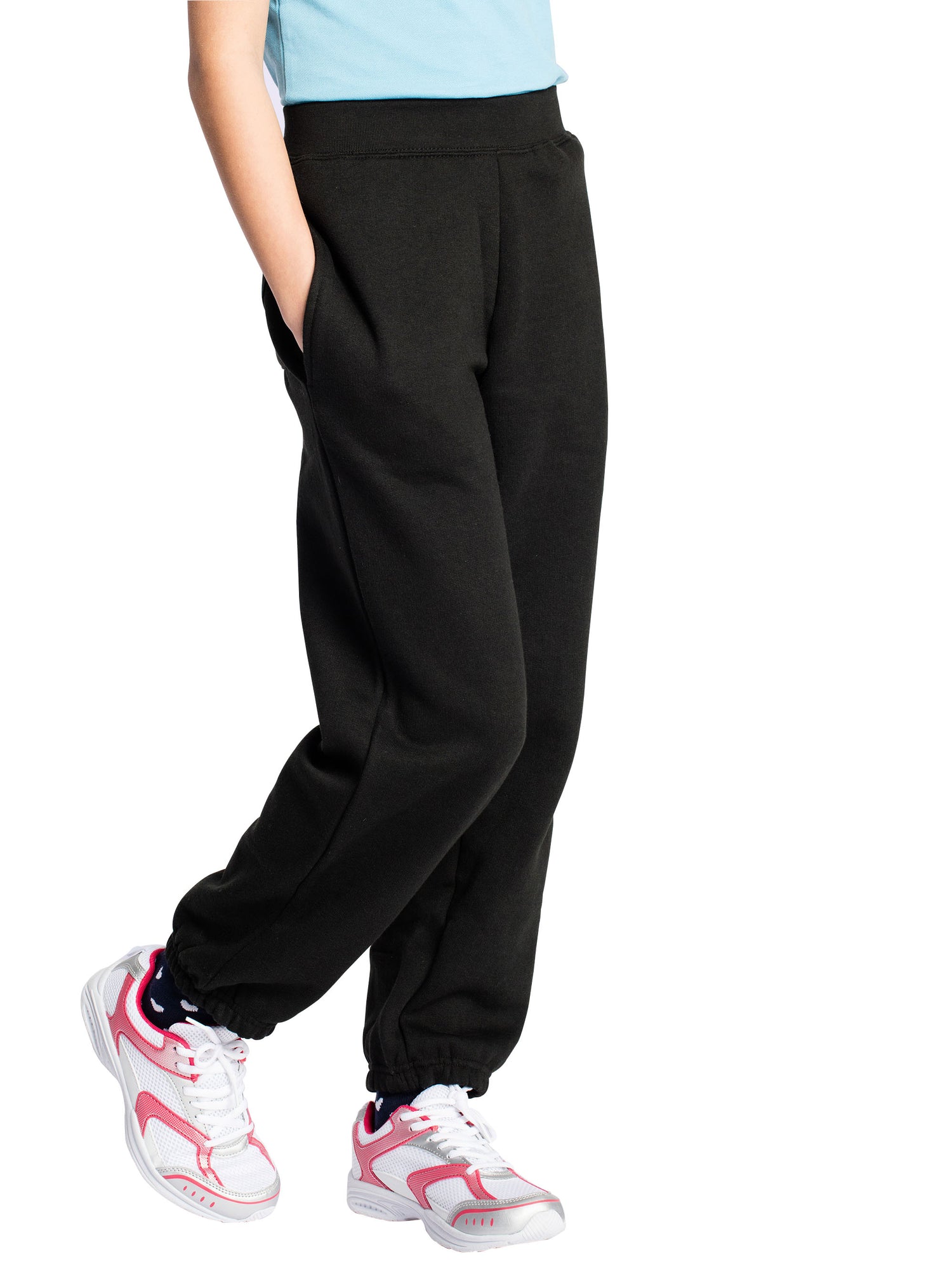 Childrens Jog Bottoms | Black