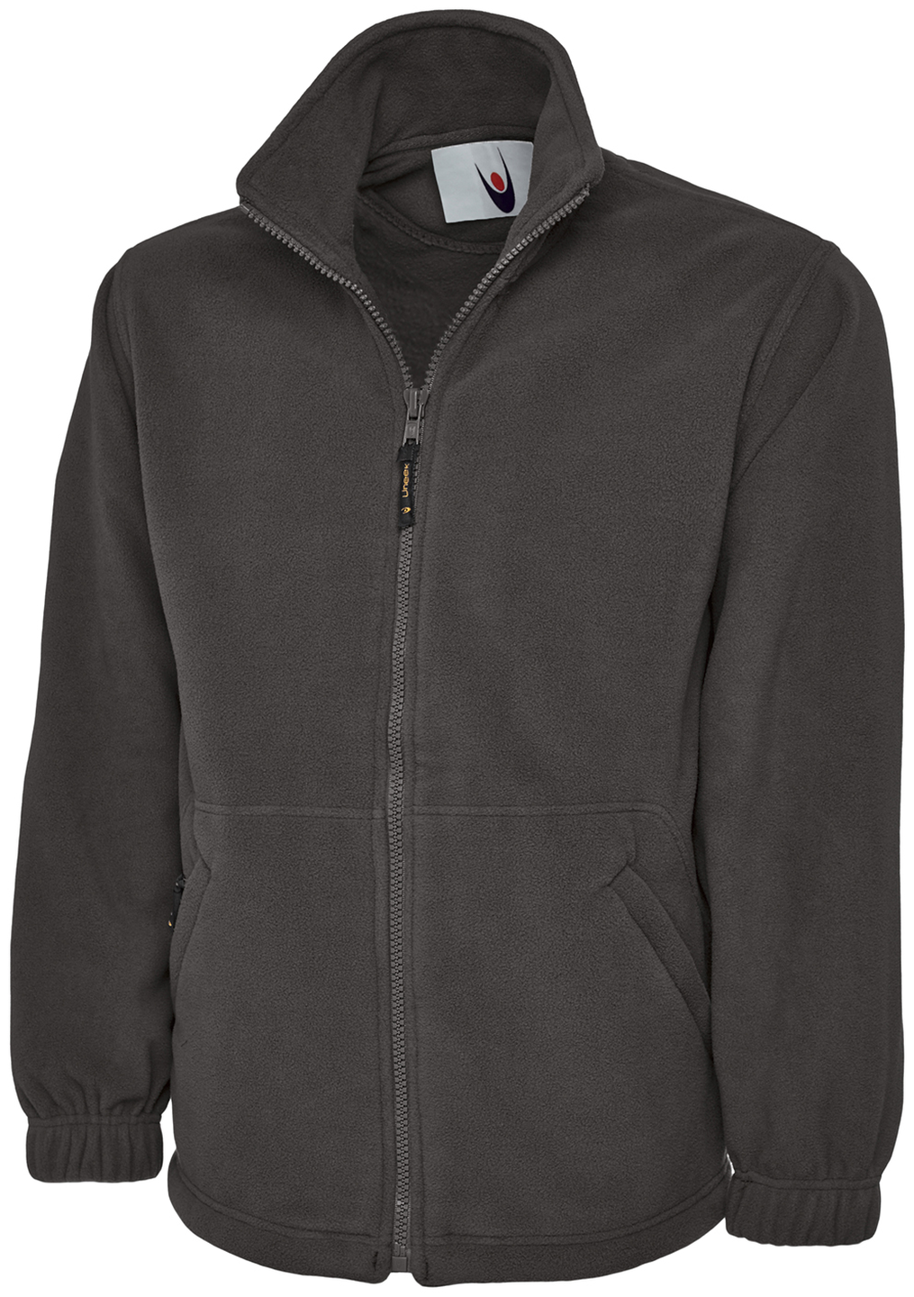 Heavyweight Full Zip Fleece Jacket | Charcoal