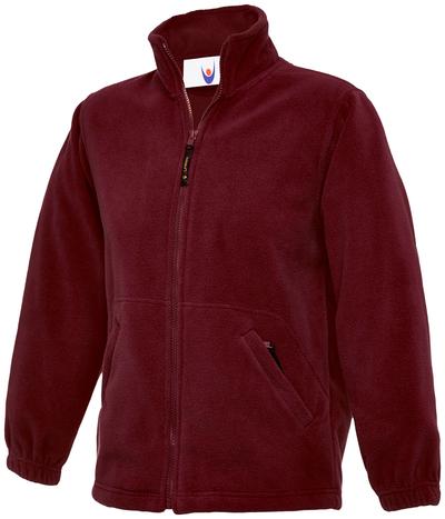 Childrens Classic Full Zip Fleece Jacket | Maroon
