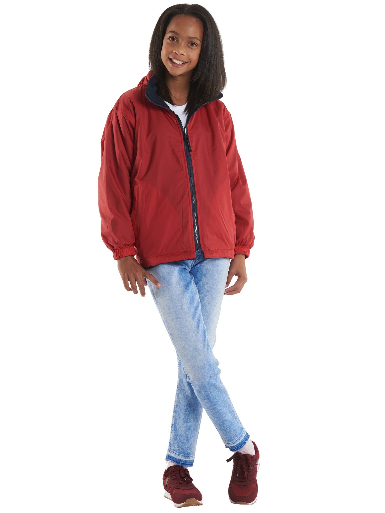 Childrens Reversible Fleece Jacket  | Black