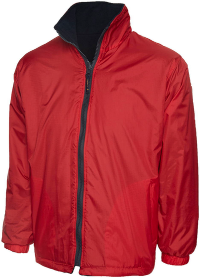 Childrens Reversible Fleece Jacket  | Red/Navy
